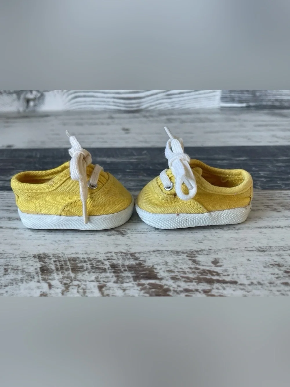 PLEASANT COMPANY American Girl BITTY BABY Doll AUTUMN Set - Shoes Only 1998 FLAW
